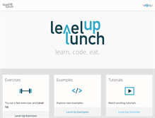 Tablet Screenshot of leveluplunch.com